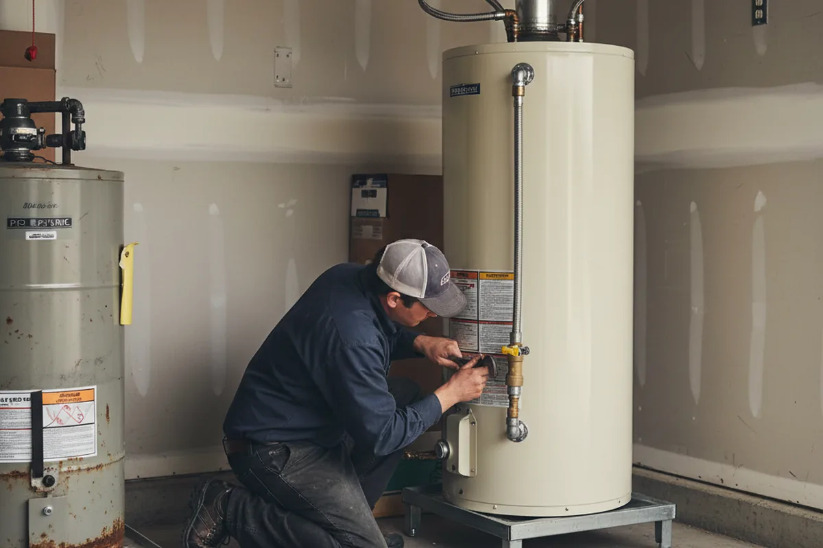 Water heater and shutoff valve replacement in Front Royal